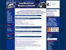 Tablet Screenshot of liguemotoprovence.com